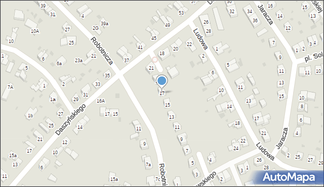 Ząbkowice Śląskie, Kasztanowa, 17, mapa Ząbkowice Śląskie