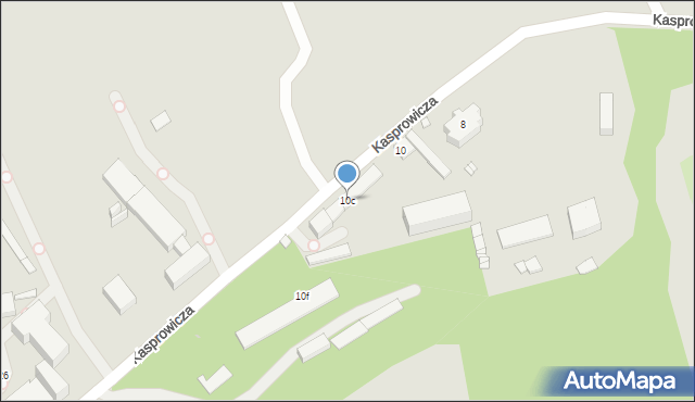 Zabrze, Kasprowicza Jana, 10c, mapa Zabrza