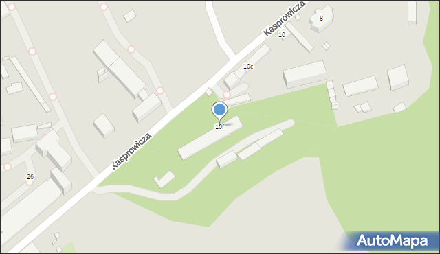 Zabrze, Kasprowicza Jana, 10f, mapa Zabrza