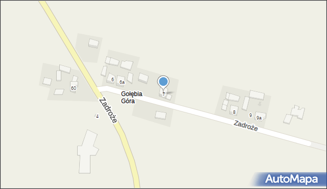 Zadroże, Kamieniec, 7, mapa Zadroże