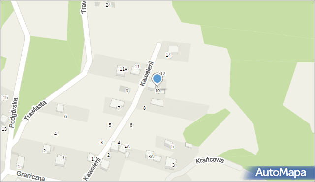 Zagórze, Kawalerii, 10, mapa Zagórze