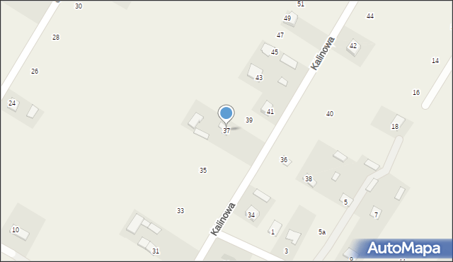 Zagrody, Kalinowa, 37, mapa Zagrody