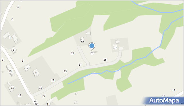 Zakliczyn, Kamionka, 23, mapa Zakliczyn