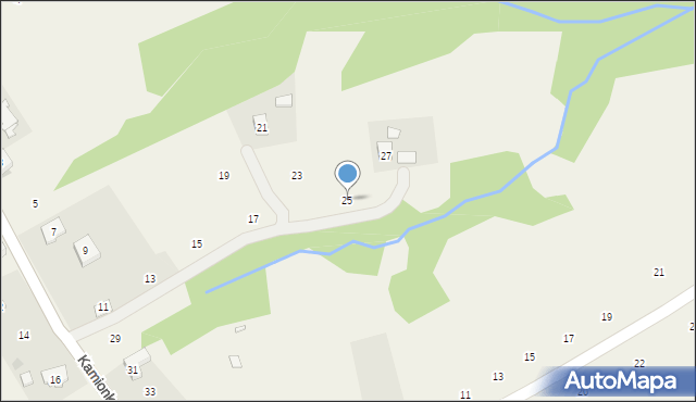 Zakliczyn, Kamionka, 25, mapa Zakliczyn
