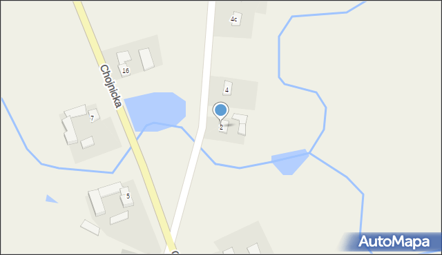 Żalno, Kasztelańska, 2, mapa Żalno