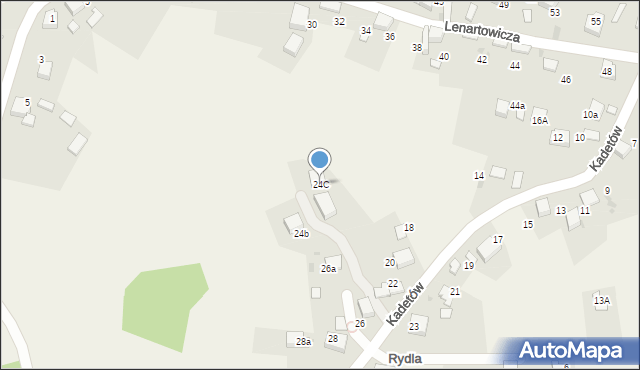 Żarki, Kadetów, 24C, mapa Żarki