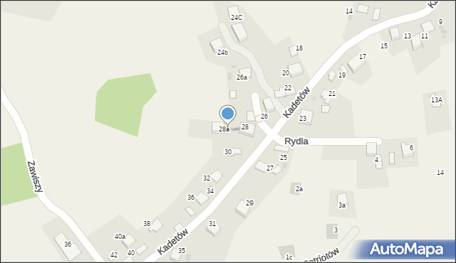 Żarki, Kadetów, 30A, mapa Żarki