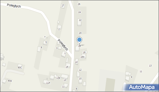 Żarki, Kaliska, 18, mapa Żarki