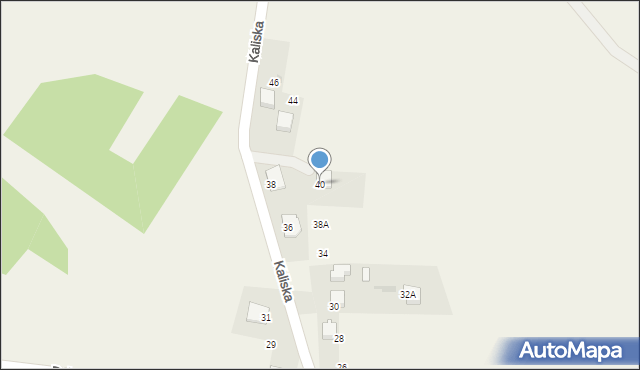 Żarki, Kaliska, 40, mapa Żarki