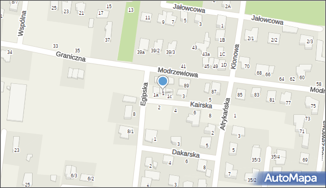 Zaścianki, Kairska, 1, mapa Zaścianki