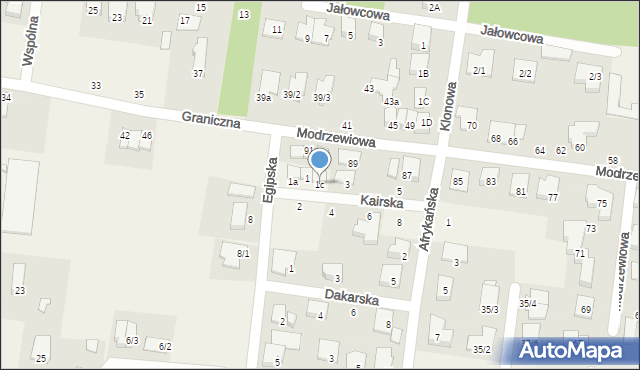 Zaścianki, Kairska, 1c, mapa Zaścianki