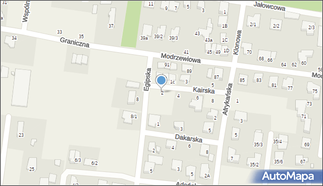 Zaścianki, Kairska, 2, mapa Zaścianki