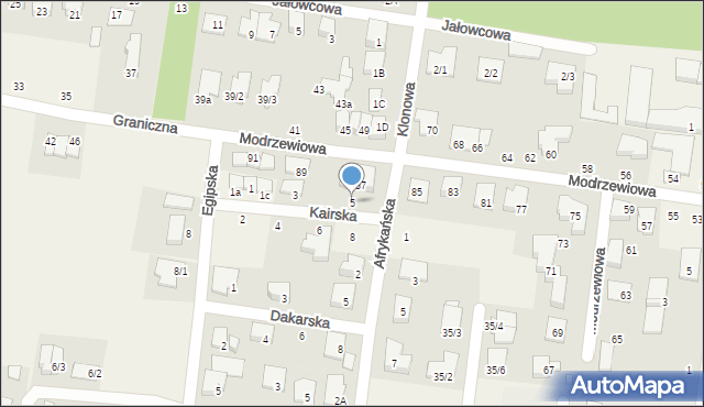 Zaścianki, Kairska, 5, mapa Zaścianki