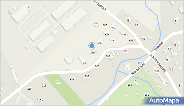 Zastów, Kantorowicka, 255, mapa Zastów