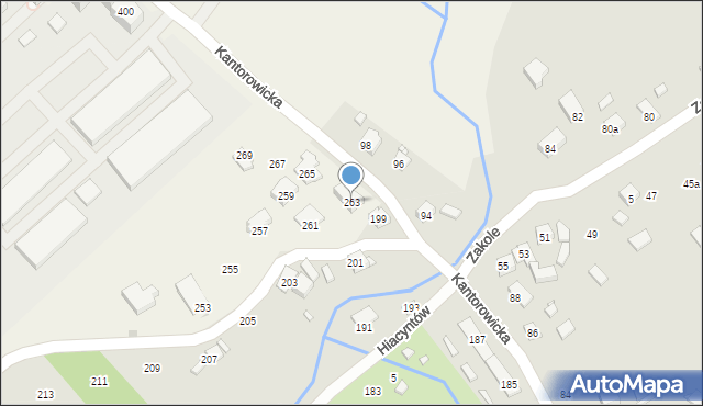 Zastów, Kantorowicka, 263, mapa Zastów
