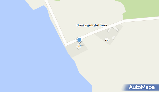 Zatory, Karniewska, 13, mapa Zatory