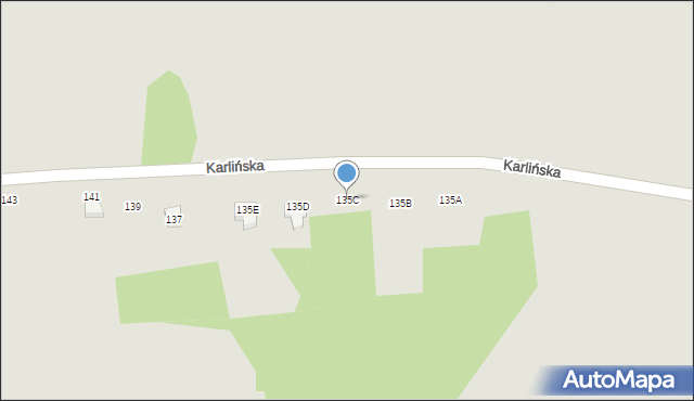 Zawiercie, Karlińska, 135C, mapa Zawiercie