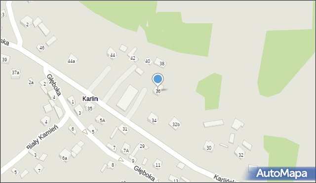 Zawiercie, Karlińska, 36, mapa Zawiercie