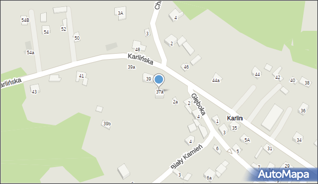 Zawiercie, Karlińska, 37a, mapa Zawiercie