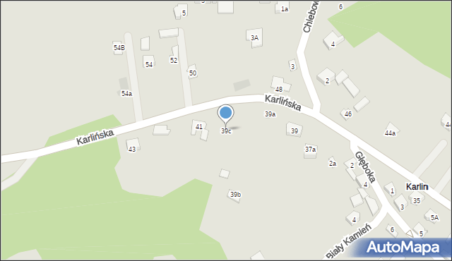Zawiercie, Karlińska, 39c, mapa Zawiercie