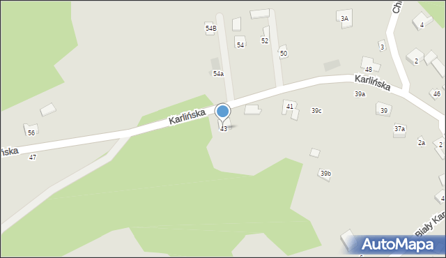 Zawiercie, Karlińska, 43, mapa Zawiercie