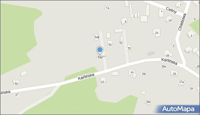 Zawiercie, Karlińska, 54a, mapa Zawiercie