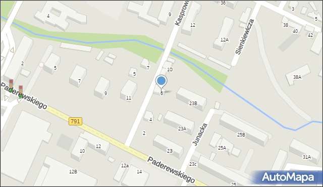 Zawiercie, Kasprowicza Jana, 6, mapa Zawiercie