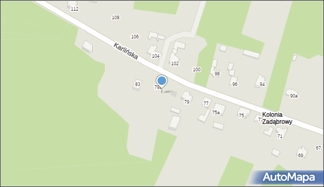 Zawiercie, Karlińska, 81, mapa Zawiercie