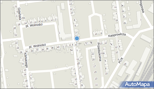 Zbąszynek, Kasprowicza Jana, 7, mapa Zbąszynek