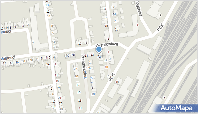 Zbąszynek, Kasprowicza Jana, 7a, mapa Zbąszynek