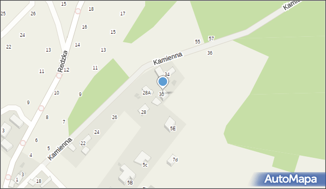 Zbychowo, Kamienna, 32, mapa Zbychowo