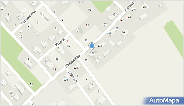 Zbychowo, Kaszubska, 132, mapa Zbychowo