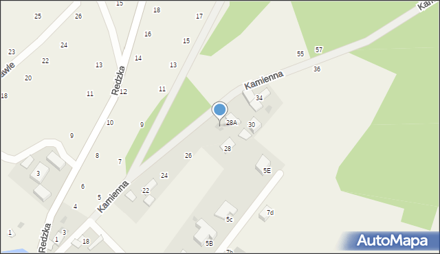 Zbychowo, Kawle, 5B, mapa Zbychowo