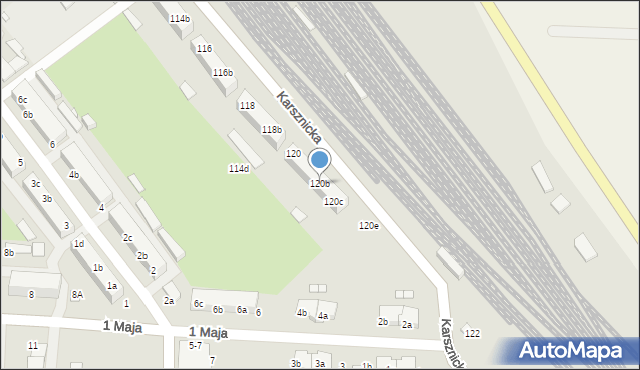 Zduńska Wola, Karsznicka, 120b, mapa Zduńska Wola