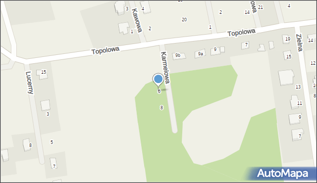 Żelechów, Karmelowa, 6, mapa Żelechów