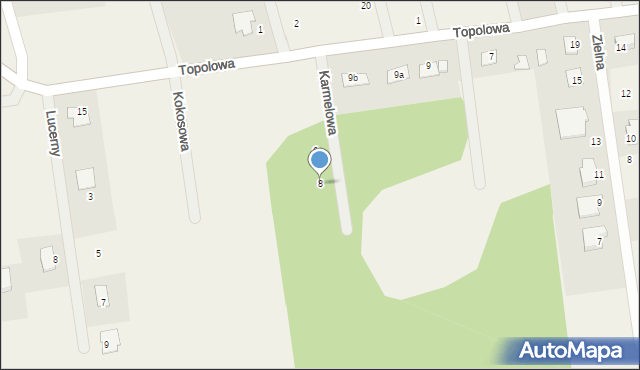 Żelechów, Karmelowa, 8, mapa Żelechów