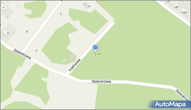 Zendek, Kalinowa, 4, mapa Zendek