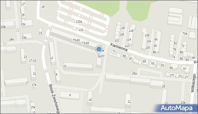 Zgierz, Kamienna, 73, mapa Zgierz