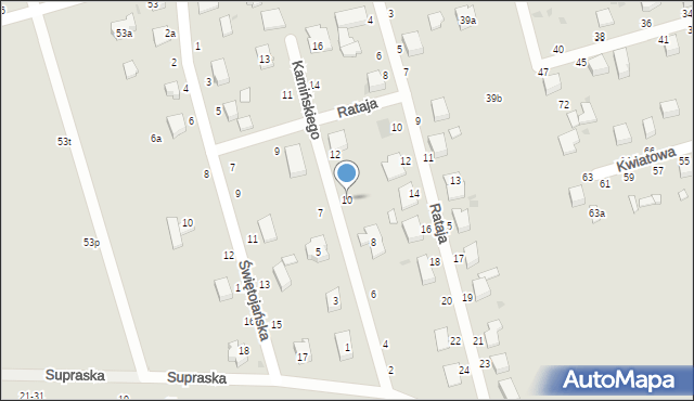 Zgierz, Kamińskiego Franciszka, gen., 10, mapa Zgierz