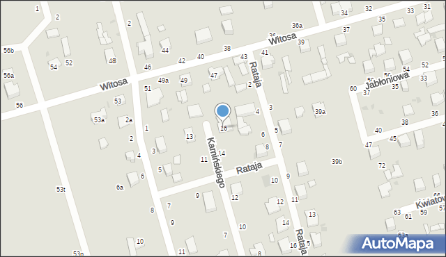 Zgierz, Kamińskiego Franciszka, gen., 16, mapa Zgierz