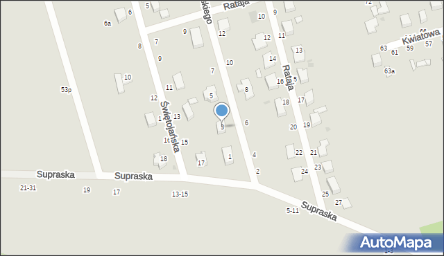 Zgierz, Kamińskiego Franciszka, gen., 3, mapa Zgierz