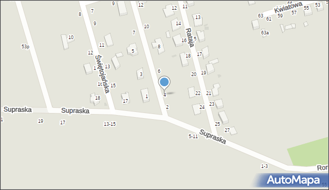 Zgierz, Kamińskiego Franciszka, gen., 4, mapa Zgierz