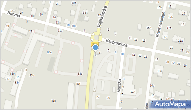 Zgierz, Kasprowicza Jana, 2, mapa Zgierz