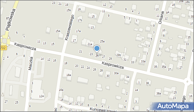 Zgierz, Kasprowicza Jana, 25, mapa Zgierz