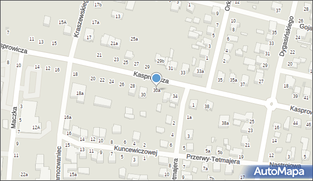 Zgierz, Kasprowicza Jana, 30a, mapa Zgierz