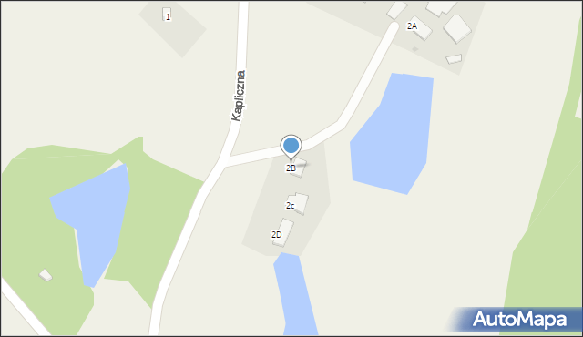 Zgorzałe, Kapliczna, 2B, mapa Zgorzałe