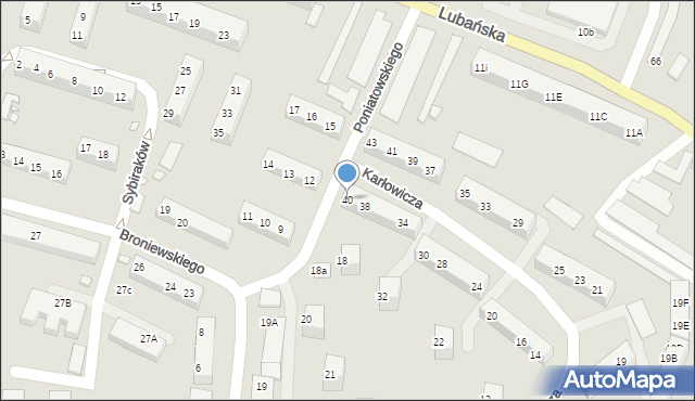 Zgorzelec, Karłowicza Mieczysława, 40, mapa Zgorzelec