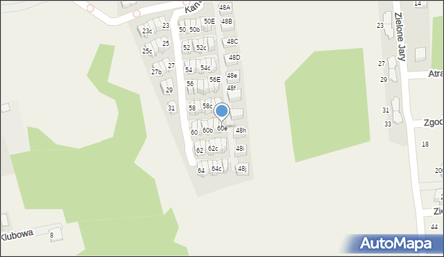 Zielonki, Kanadyjska, 60e, mapa Zielonki