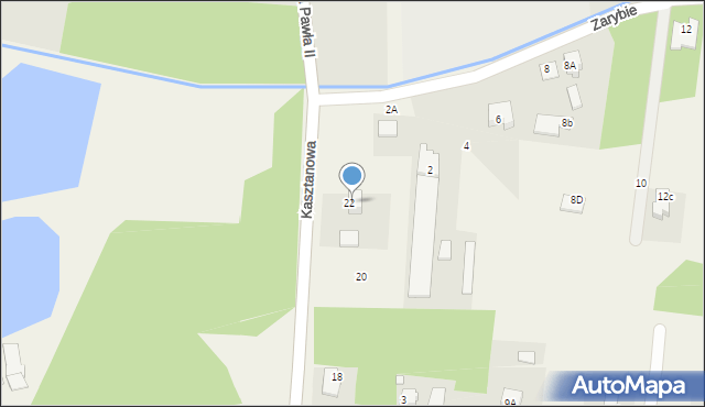 Żółwin, Kasztanowa, 24, mapa Żółwin
