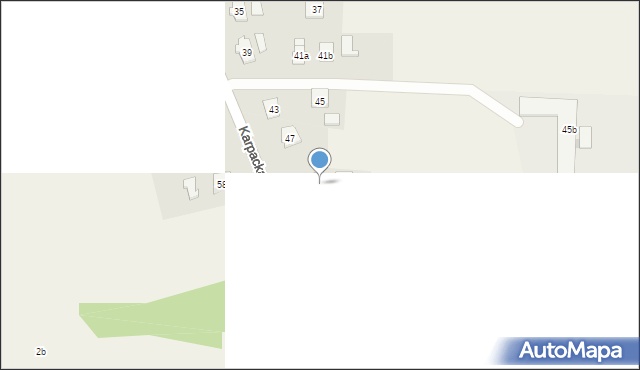 Zręcin, Karpacka, 49, mapa Zręcin